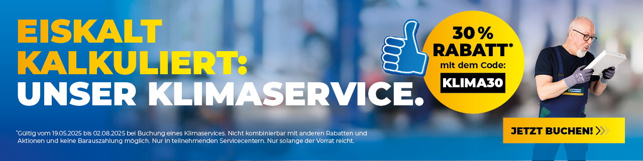 30 % Rabatt auf Klimaservices