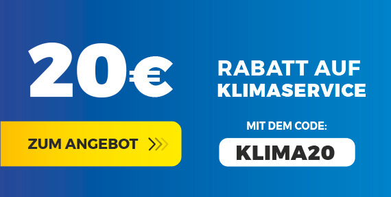 20 € Rabatt auf Klimaservice