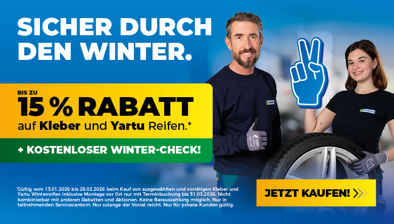 Bis zu 15 % Rabatt auf lagernde Kleber & Yartu Reifen