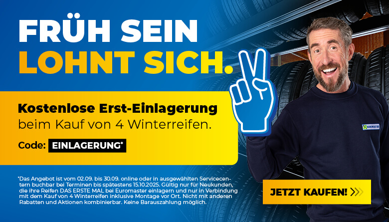 Kostenlose Ersteinlagerung  