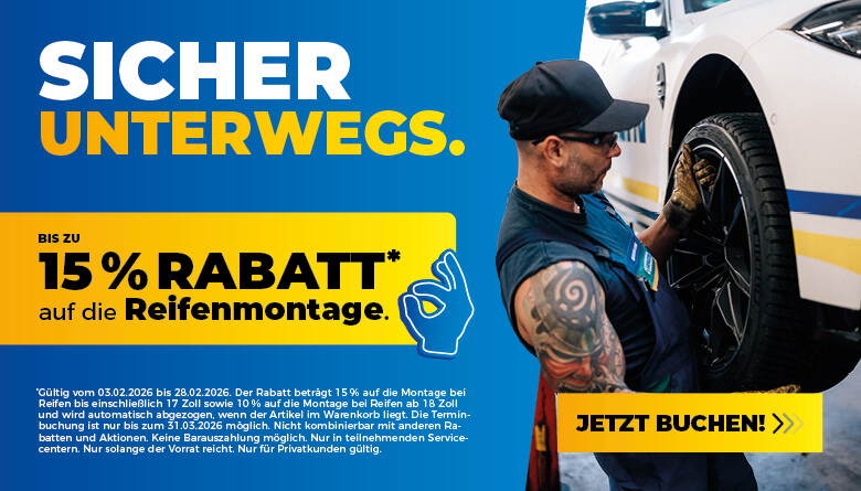 Bis zu 15 % Rabatt auf die Montage