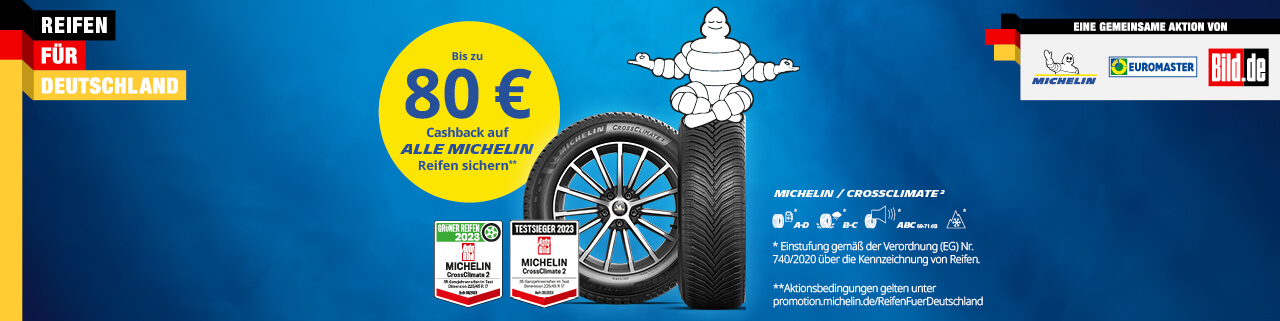 Reifen für Deutschland | Bis zu 80 € Cashback | Euromaster